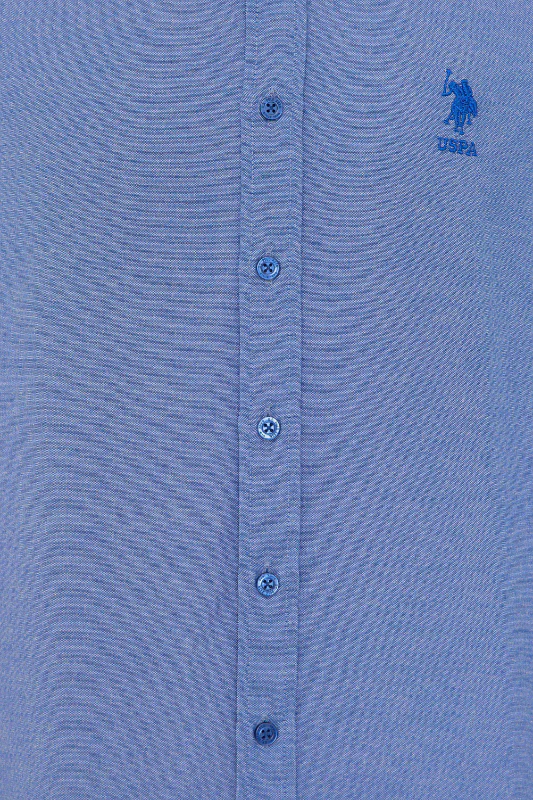 Mens Basic Shirt Sax - Image 4