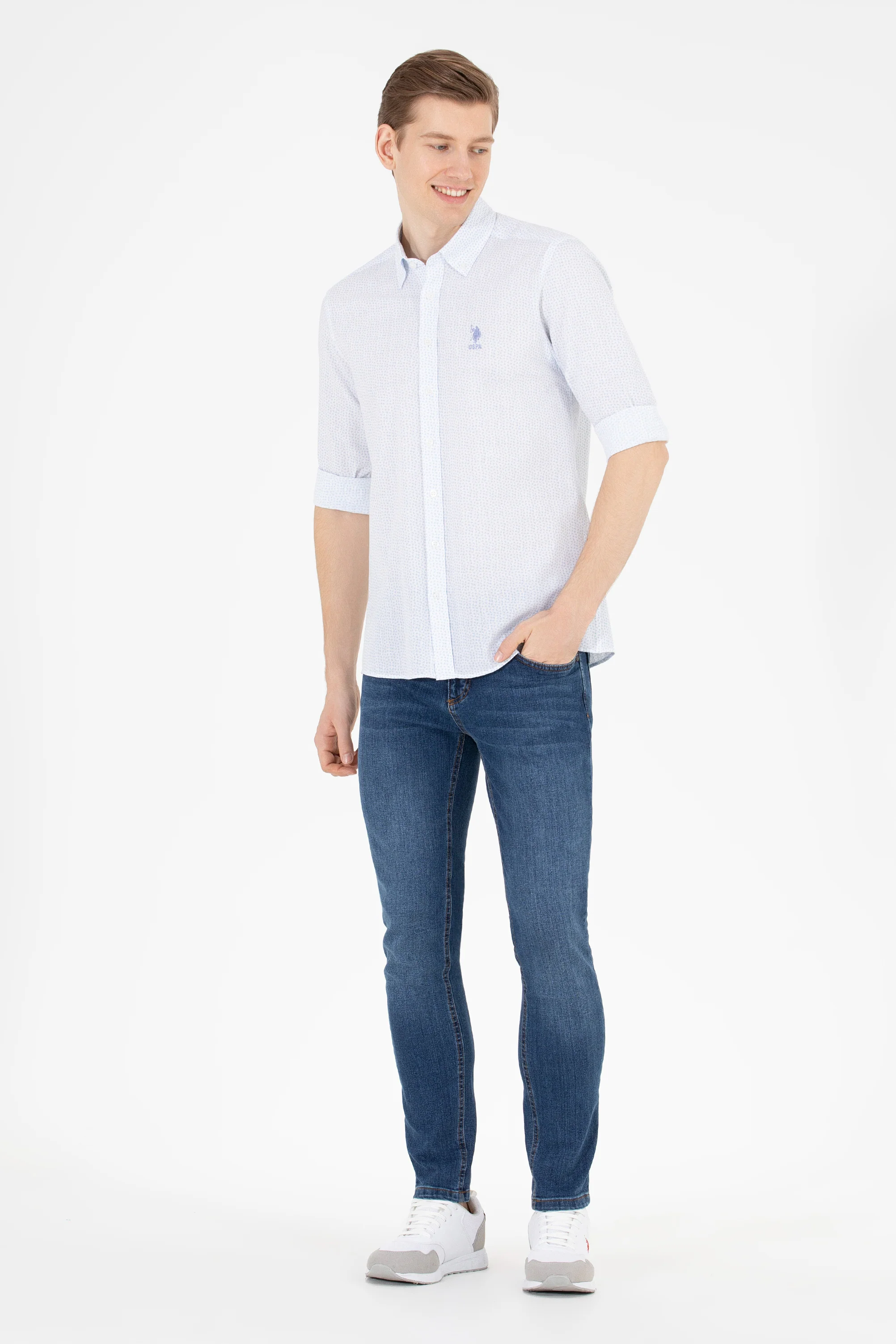 Mens Shirt Blue - Image 3