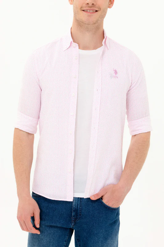 Mens Shirt Light Pink - Image 3
