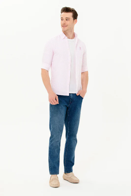 Mens Shirt Light Pink - Image 4