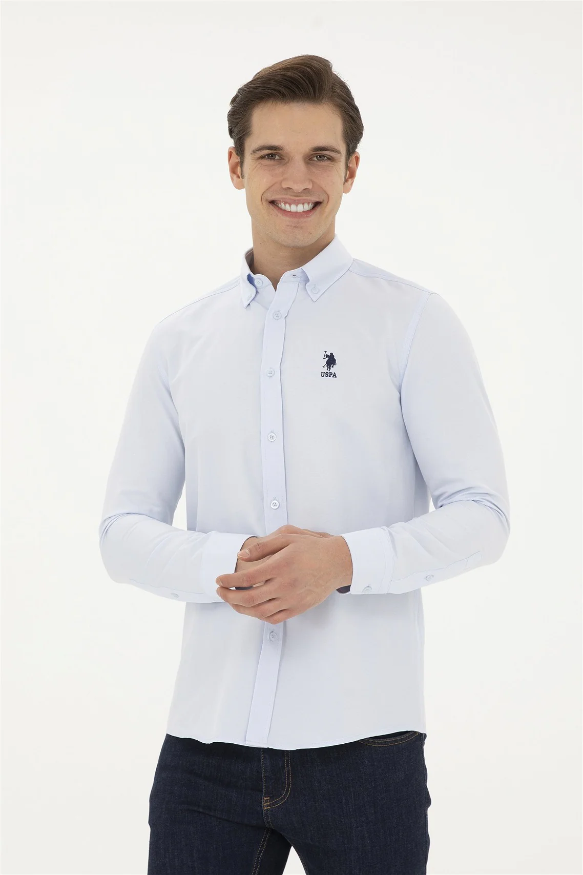 Mens Basic Shirt Light Blue