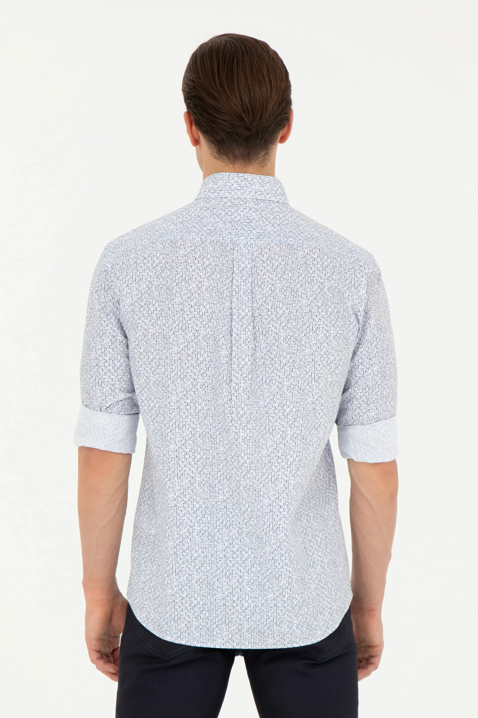 Mens Shirt Navy Blue - Image 2