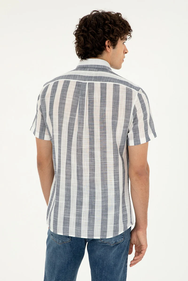 Mens Shirt Navy Blue - Image 2