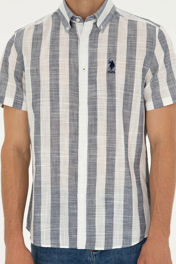 Mens Shirt Navy Blue - Image 4