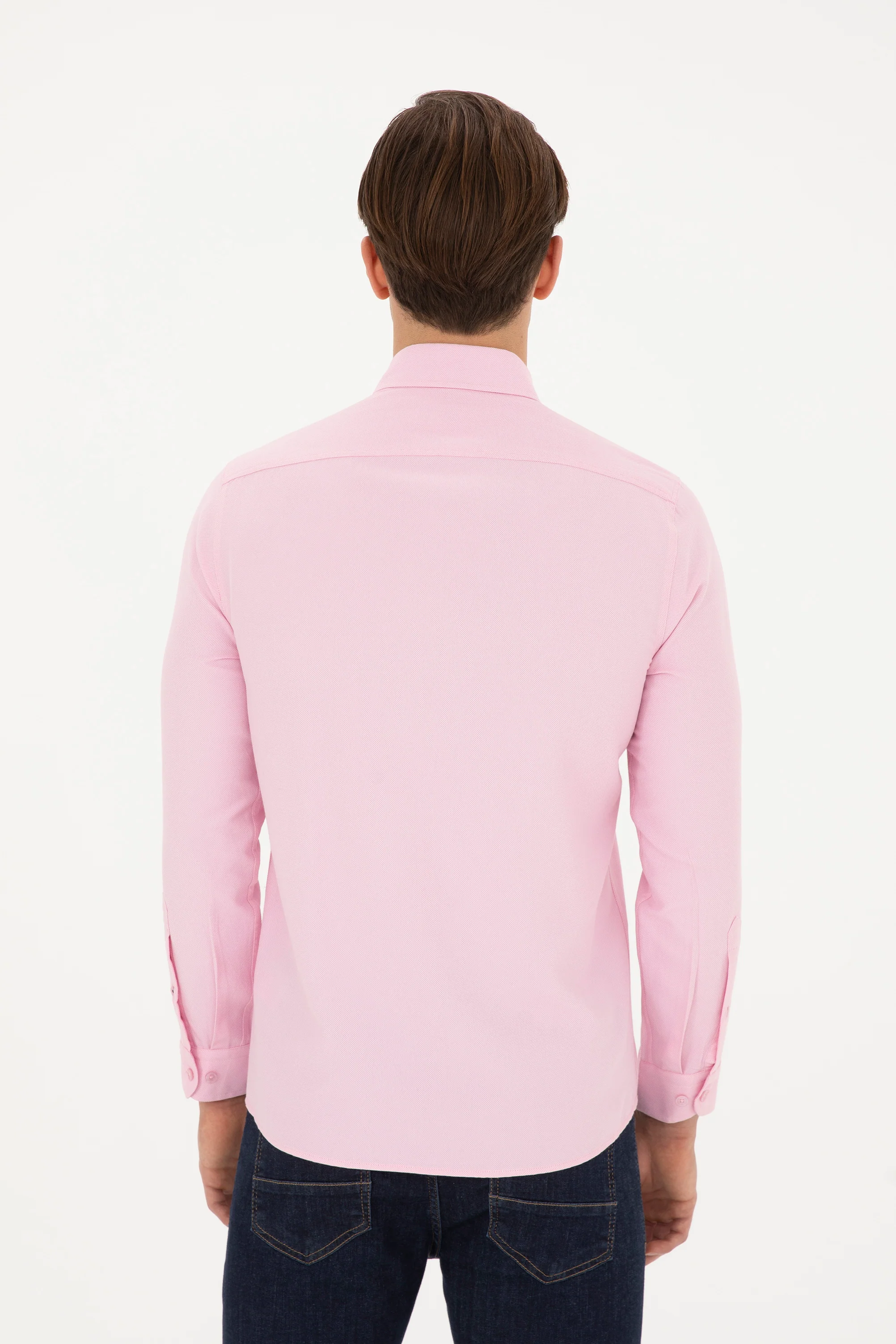 Mens Basic Shirt Pink - Image 2