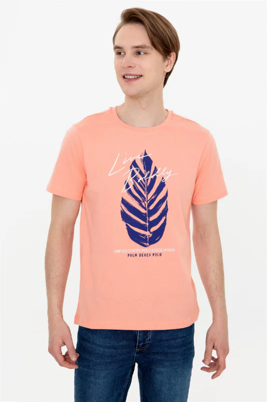 Mens T Shirt Salmon