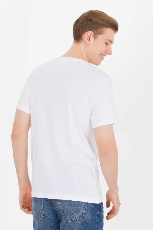 Mens T Shirt White - Image 2