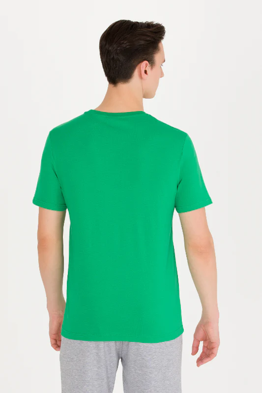 Mens T Shirt Green - Image 2