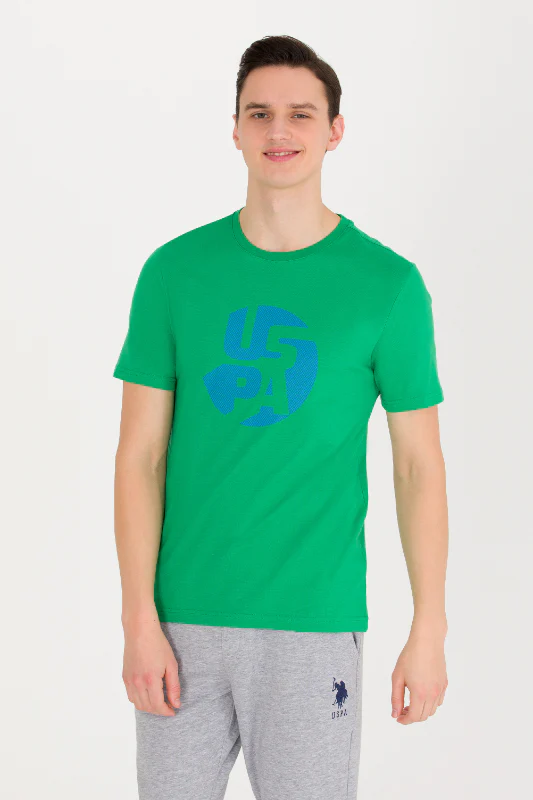 Mens T Shirt Green - Image 3