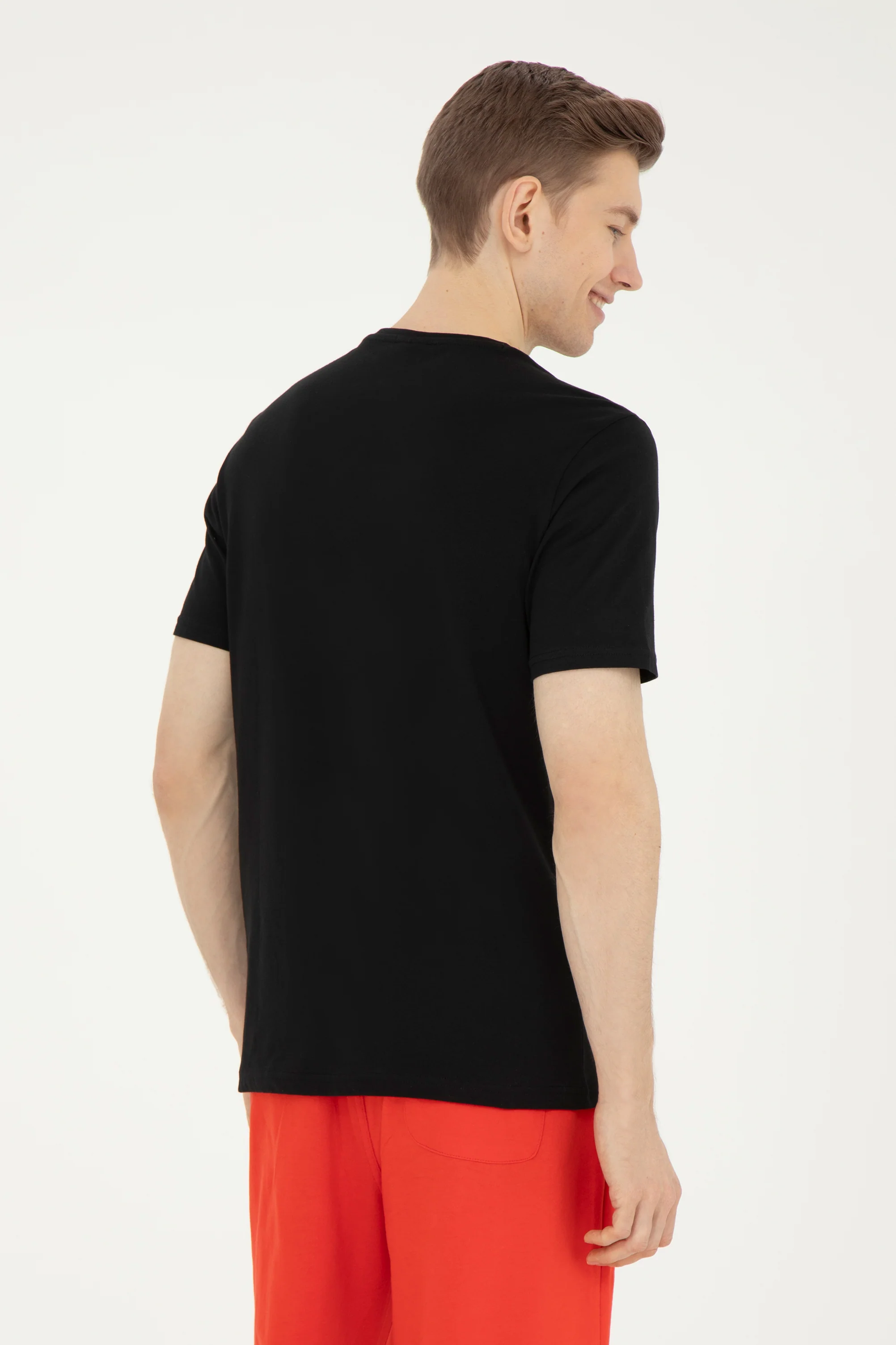 Mens Basic T-Shirt Black - Image 2
