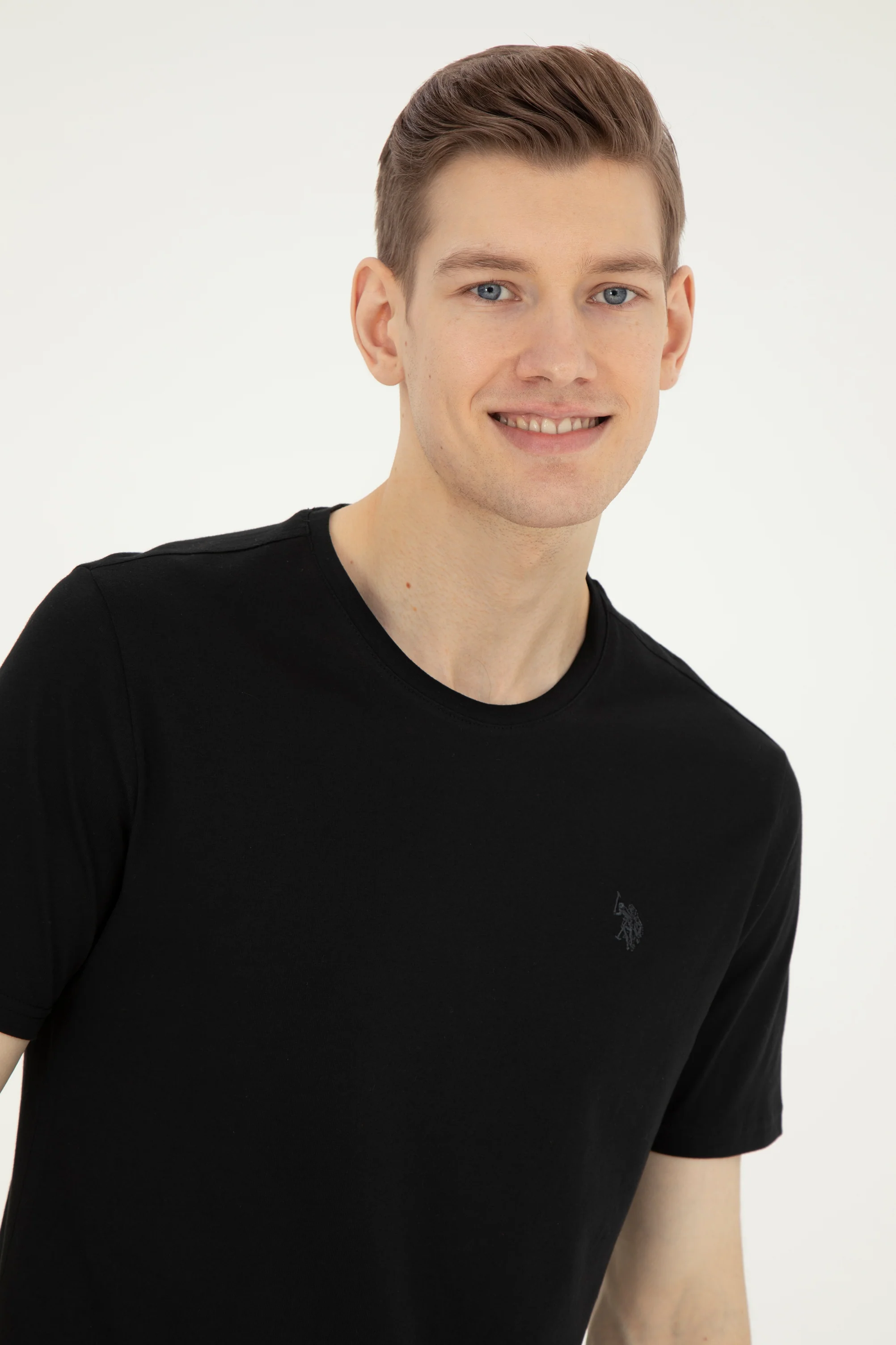 Mens Basic T-Shirt Black - Image 4