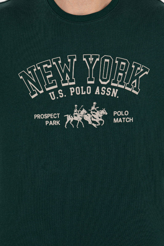 Mens Sweatshirt Green - Image 4