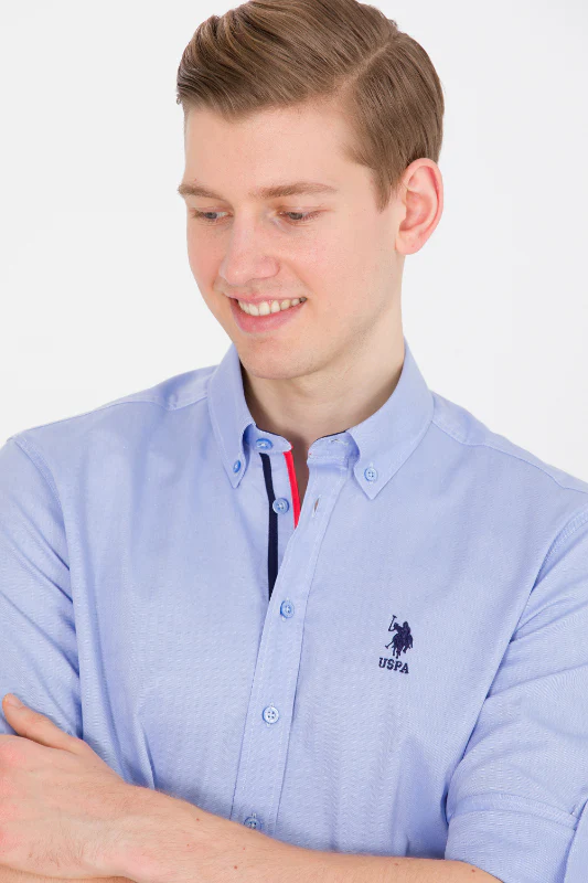 Mens Shirt Blue - Image 3