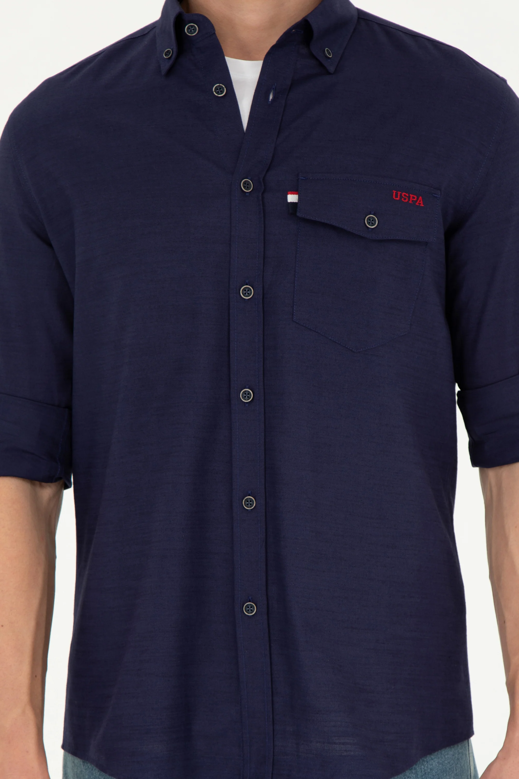 Mens Shirt Navy Blue - Image 3