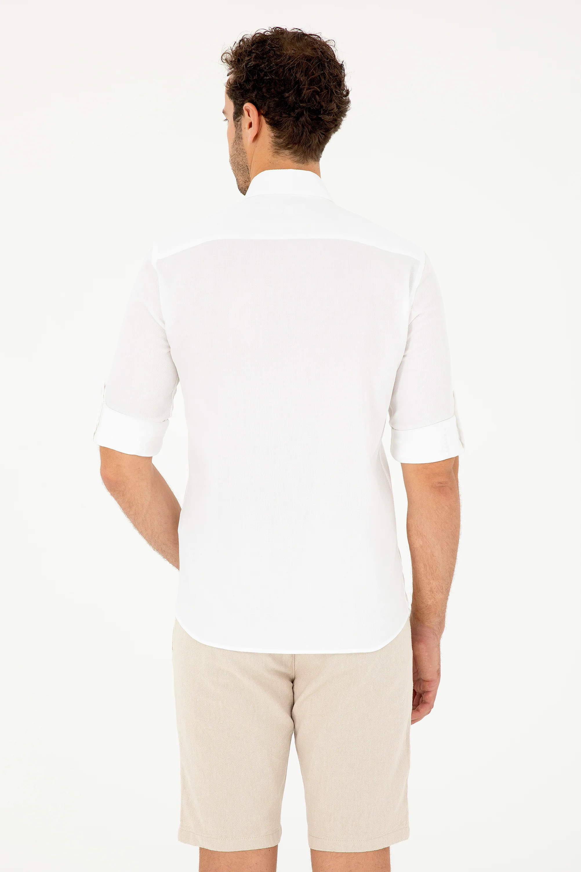Mens Shirt Light Khaki - Image 2