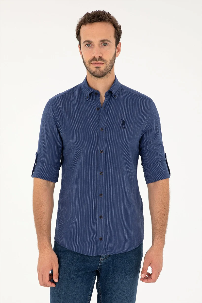 Mens Shirt Navy Blue