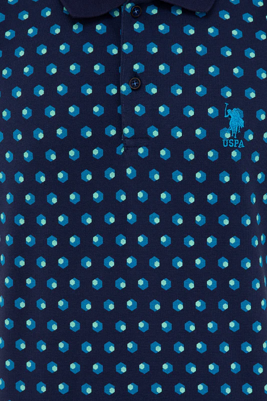 Mens Polo Shirt Navy Blue - Image 4
