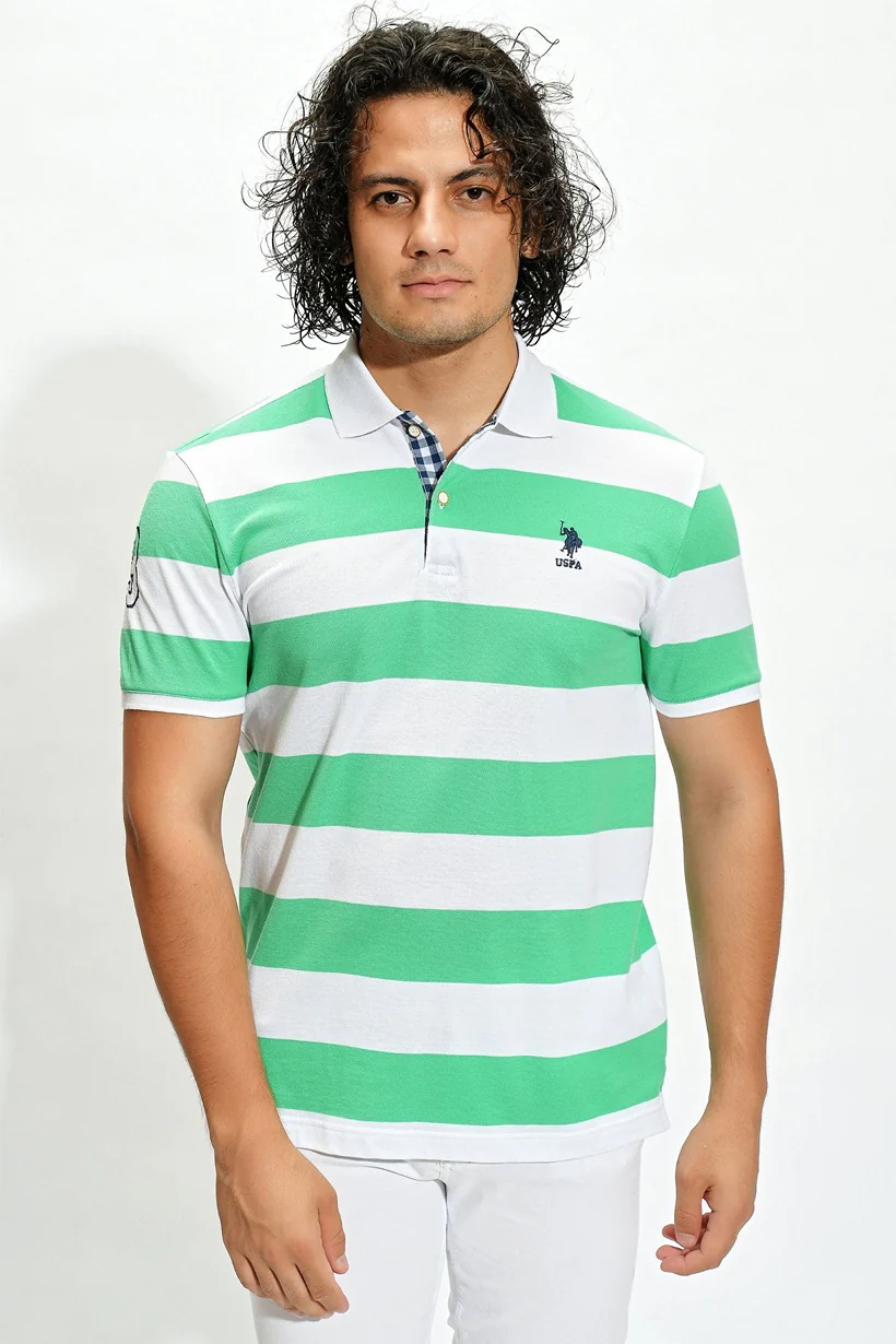 Mens Polo Shirt Apple Green