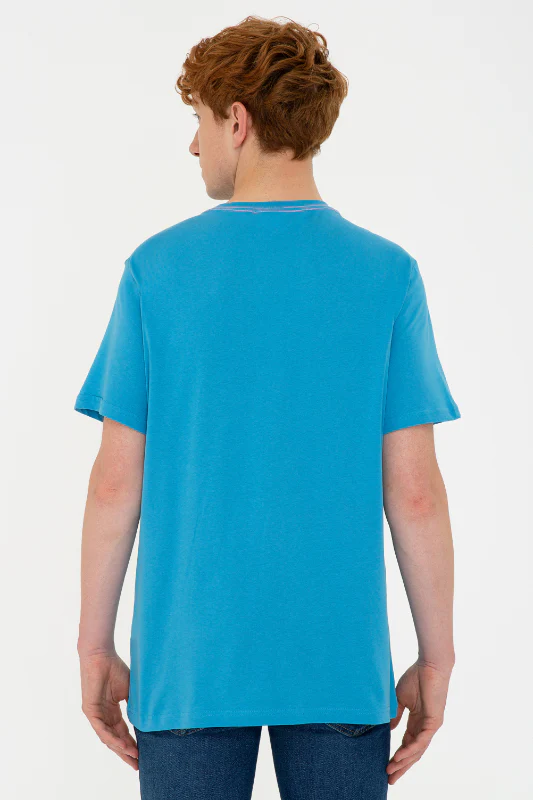 Mens T Shirt Cobalt - Image 2