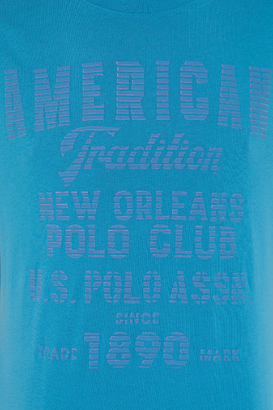 Mens T Shirt Cobalt - Image 4