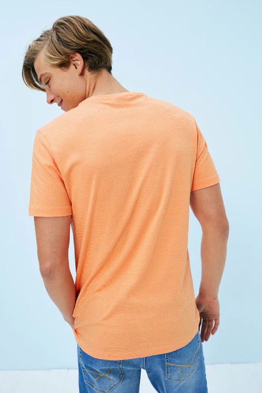 Mens T Shirt Orange - Image 2