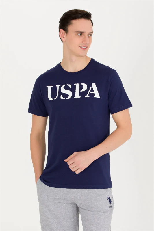 Mens Basic T Shirt Navy Blue