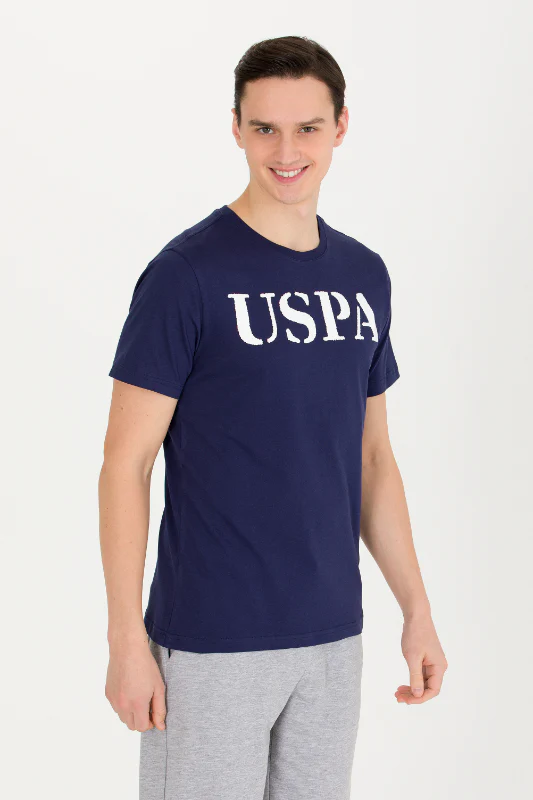 Mens Basic T Shirt Navy Blue - Image 3