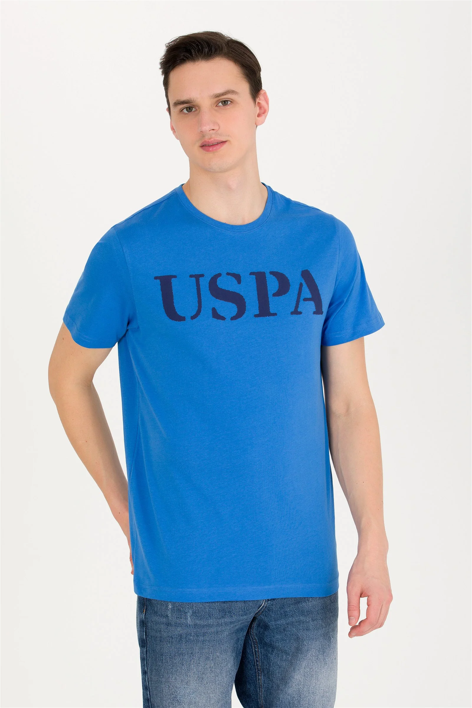 Mens Basic T Shirt Sax