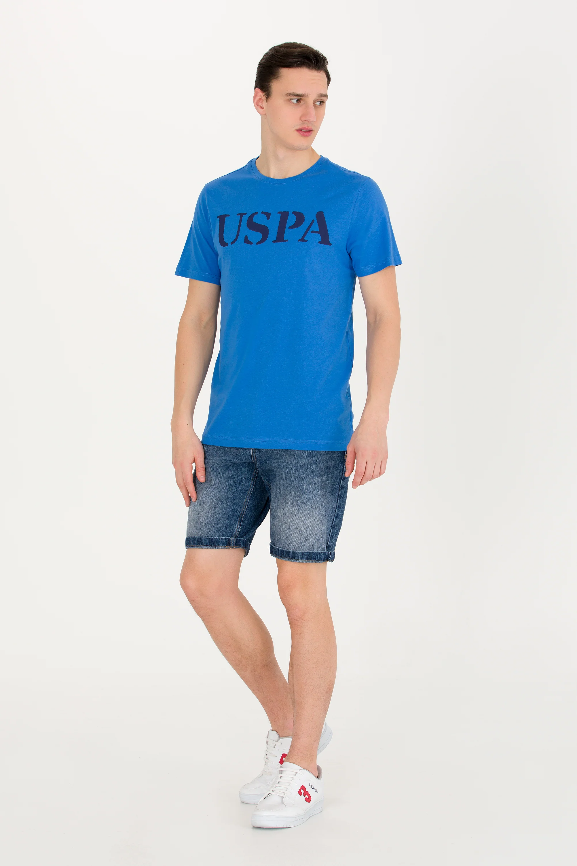 Mens Basic T Shirt Sax - Image 3
