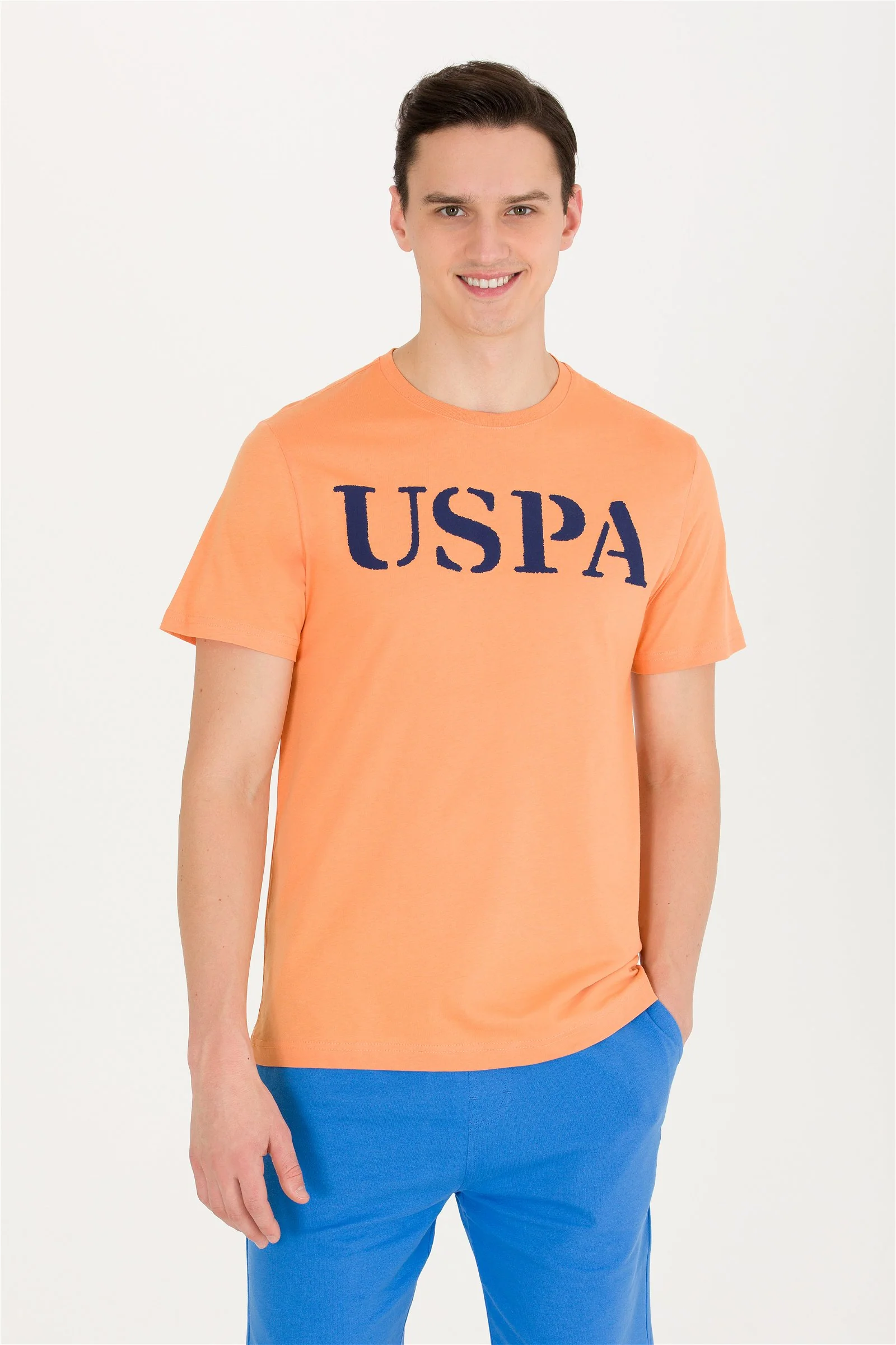 Mens Basic T Shirt Orange