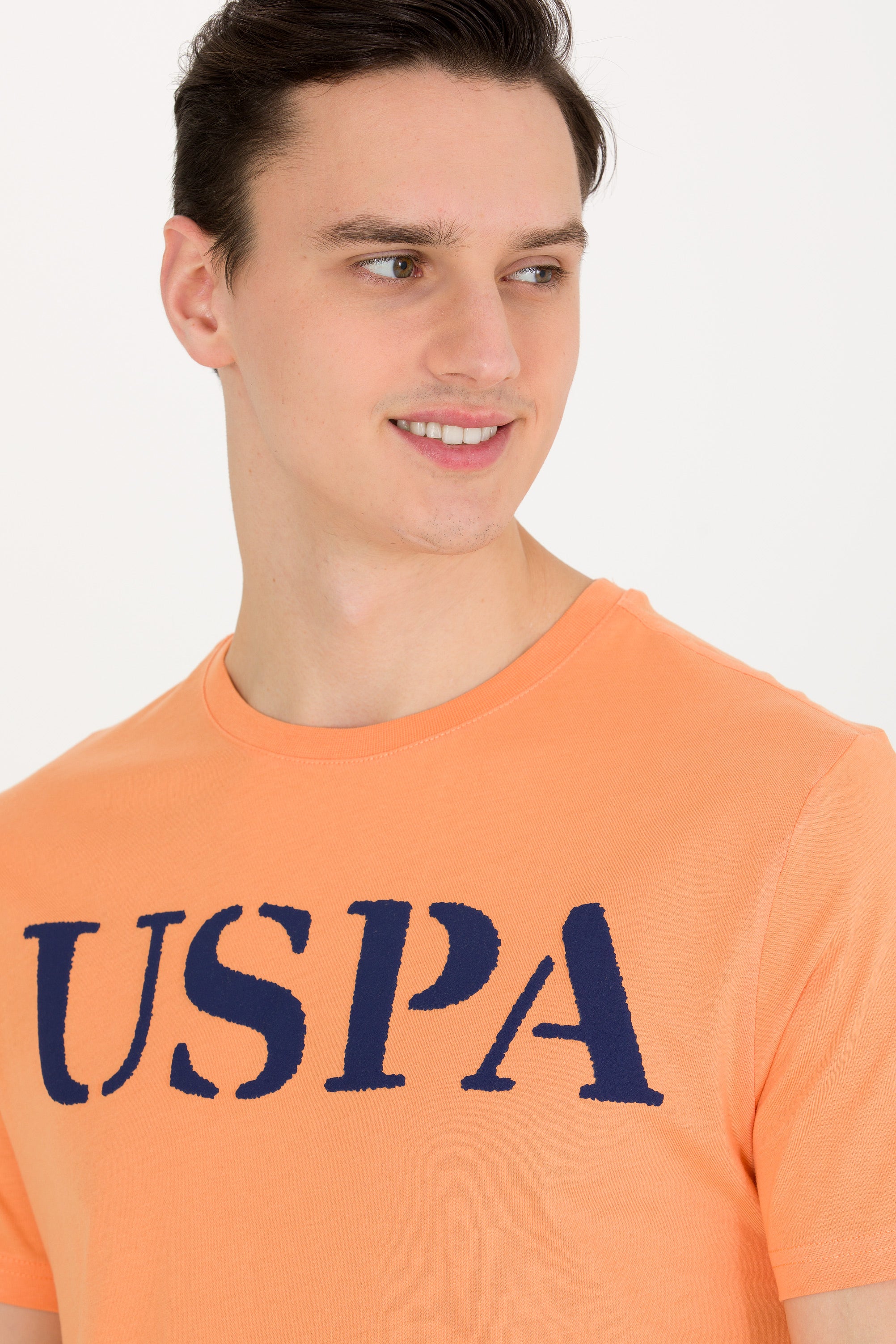 Mens Basic T Shirt Orange - Image 3