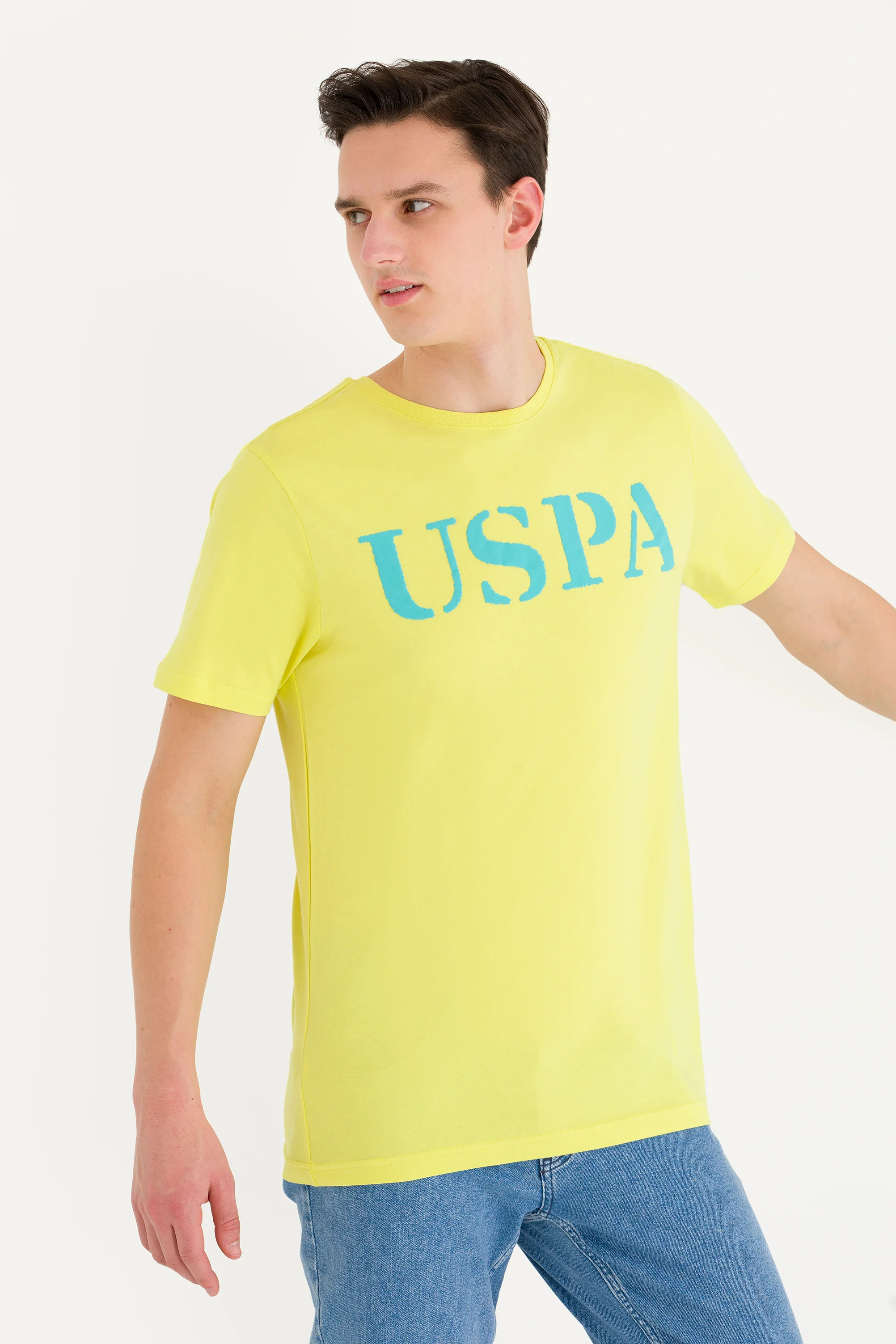 Mens Basic T Shirt Citron - Image 3