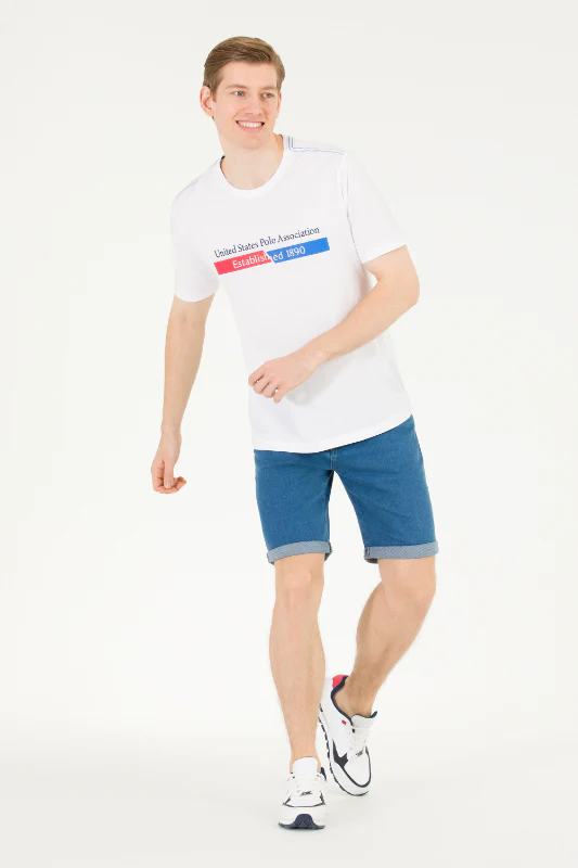 Mens T Shirt White - Image 4