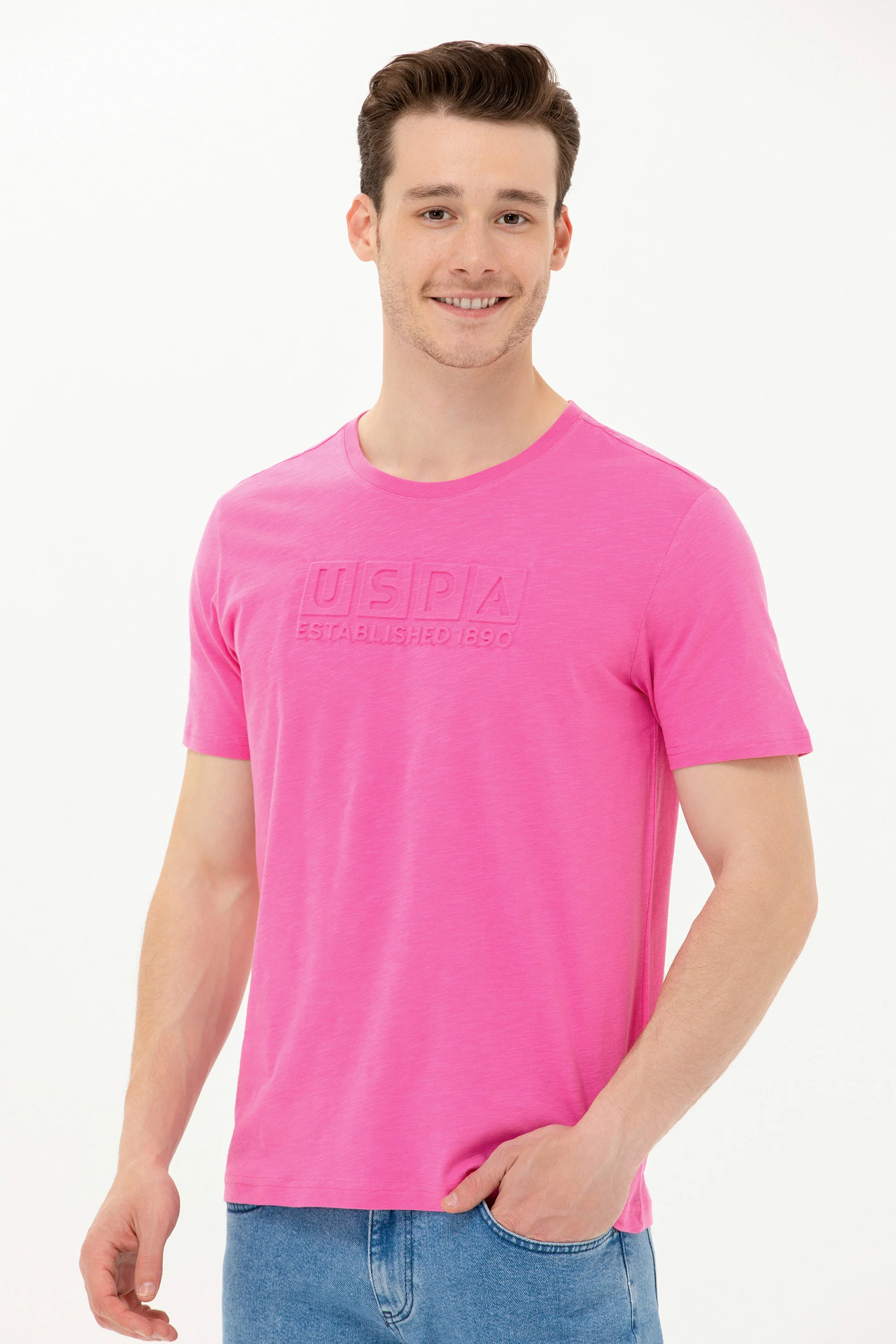 Mens T Shirt Pink - Image 6