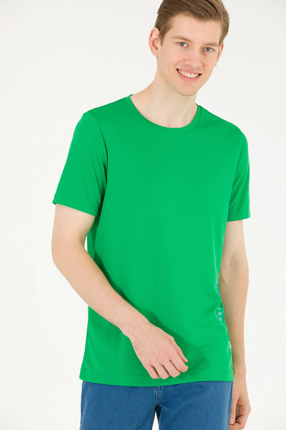 Mens T Shirt Apple Green - Image 3