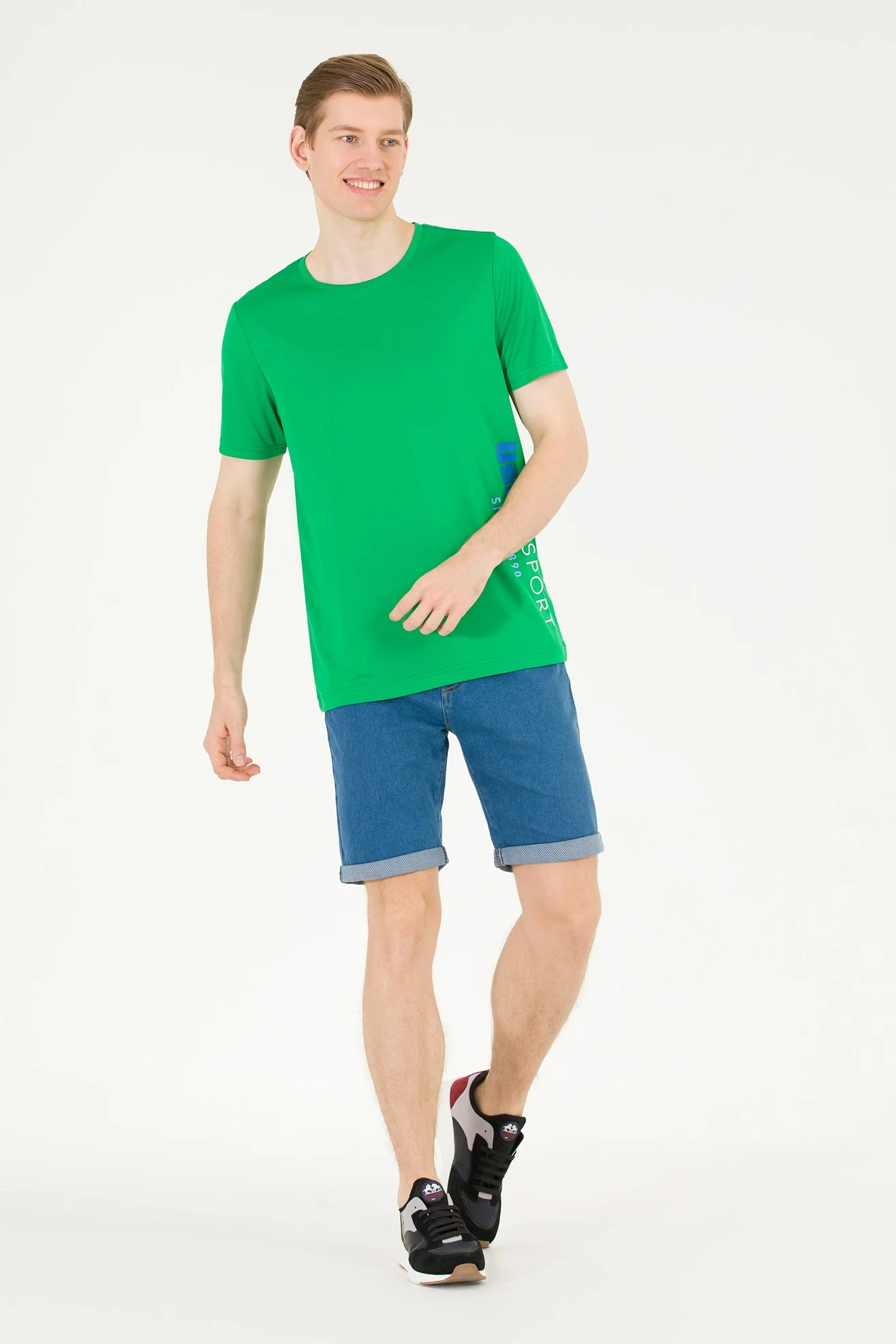 Mens T Shirt Apple Green - Image 4