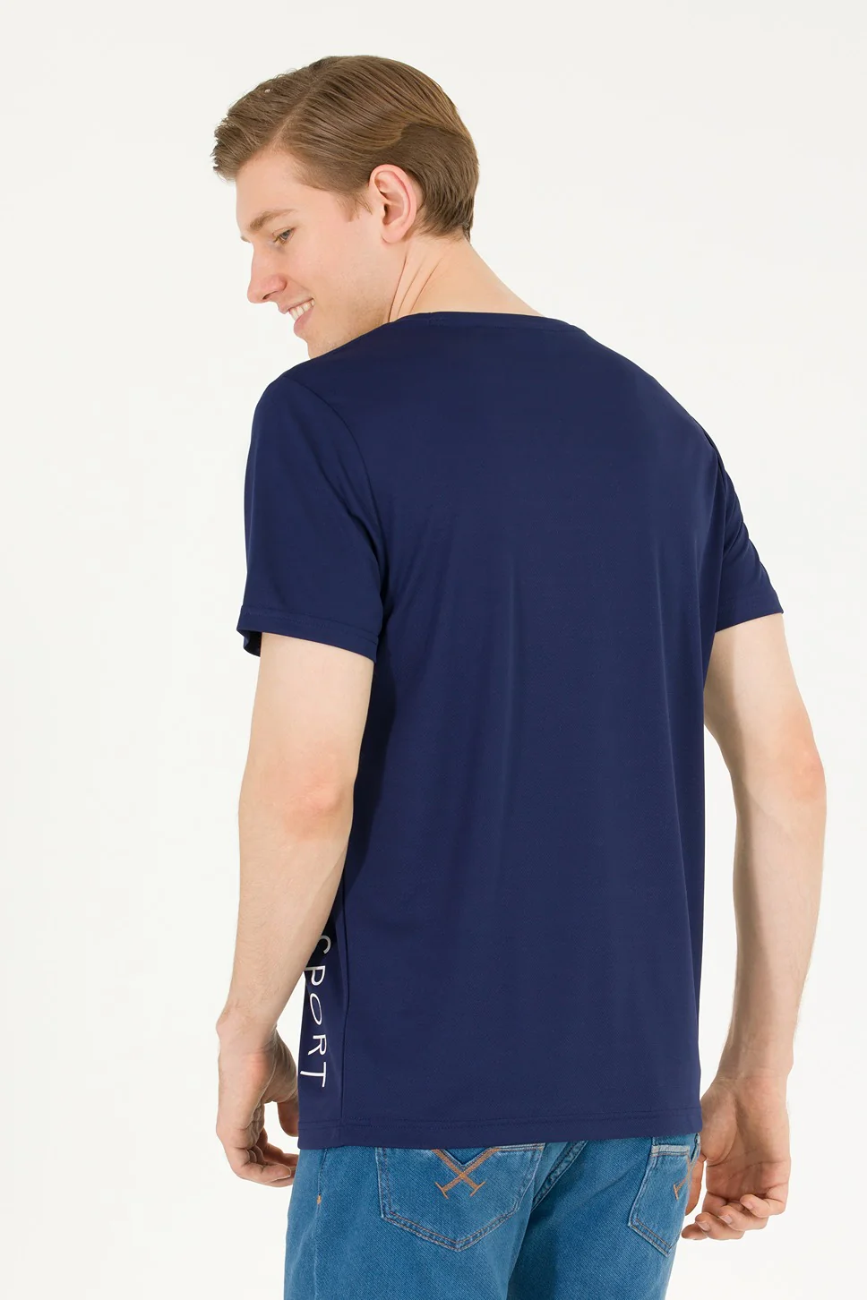 Mens T Shirt Navy Blue - Image 3