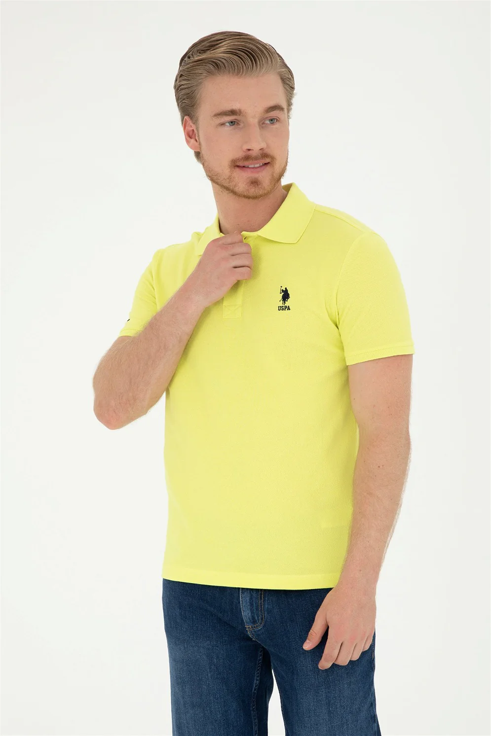 Mens Basic Polo Shirt Peanut