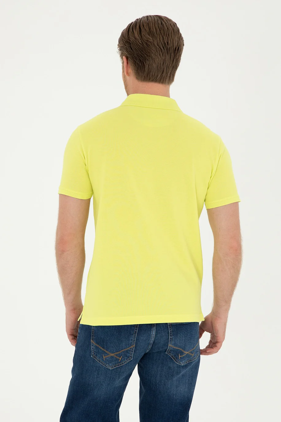 Mens Basic Polo Shirt Peanut - Image 2