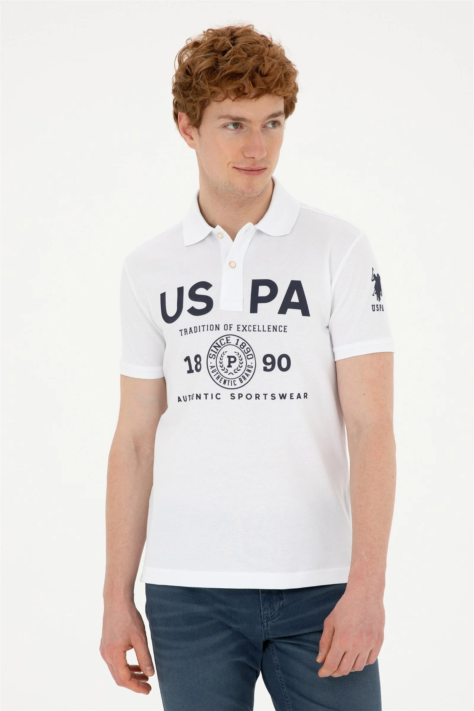 Mens Polo Shirt White