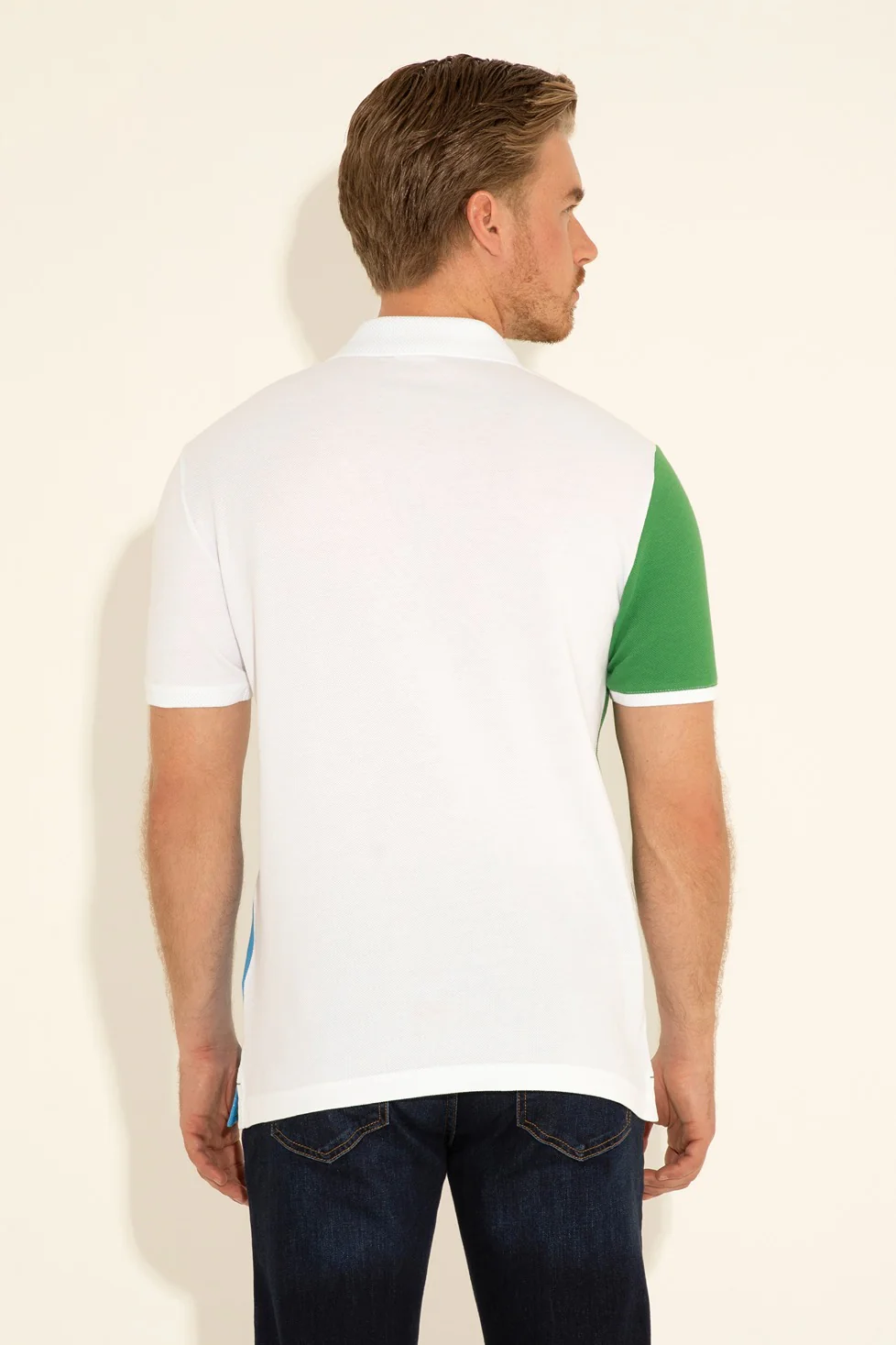 Mens Polo Shirt Green - Image 2