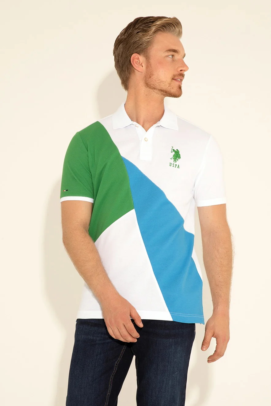 Mens Polo Shirt Green - Image 3