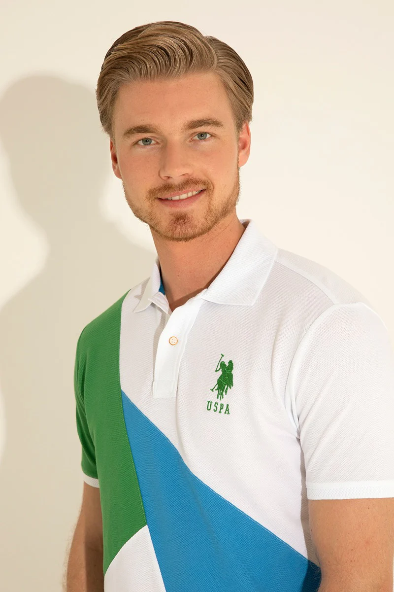 Mens Polo Shirt Green - Image 4