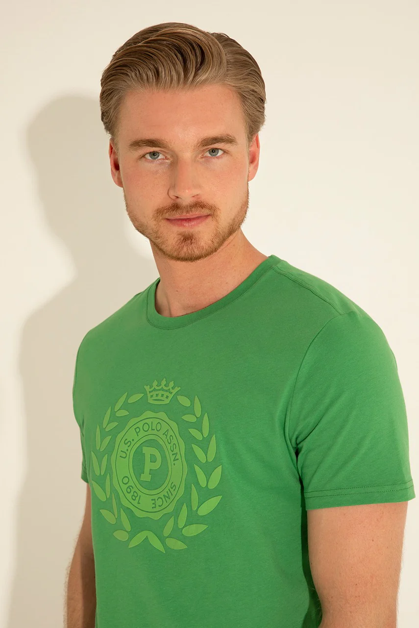 Mens T-Shirt Green - Image 3