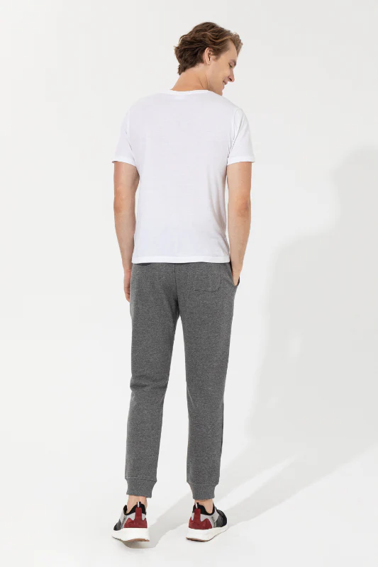 Mens Sweatpants Anthracite Melange - Image 4