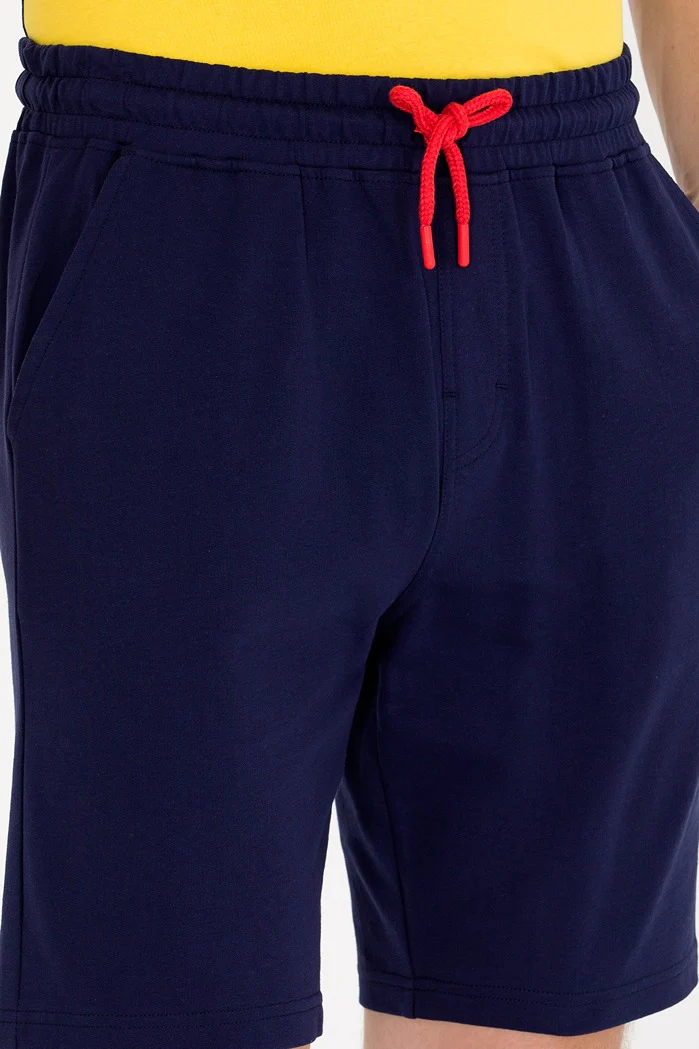 Mens Sweatshorts Navy Blue - Image 3