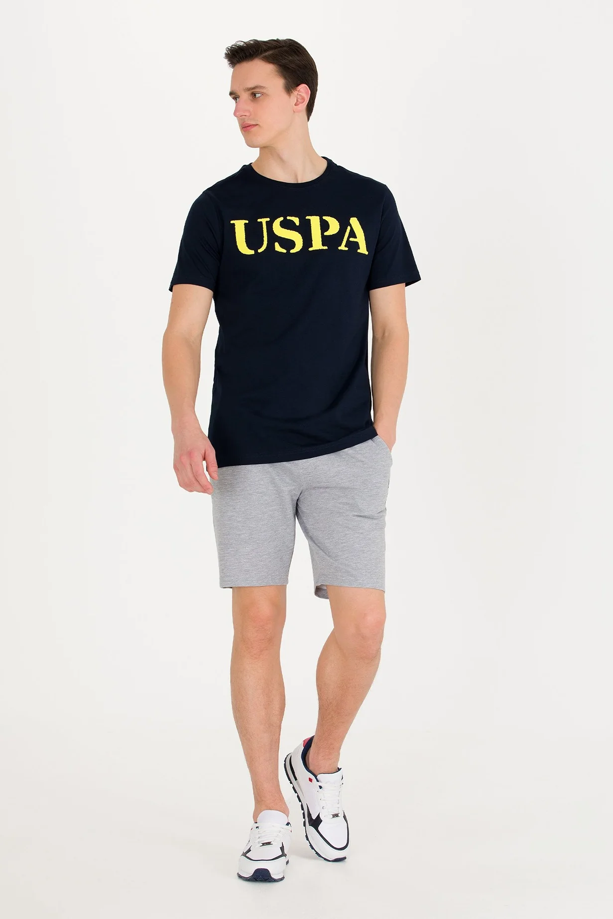 Mens Sweatshorts Grey Melange