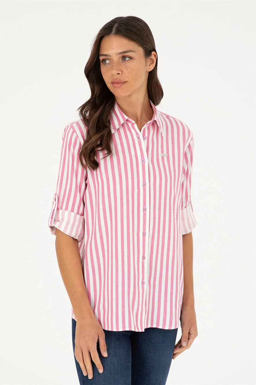 Womens Ladies Shirt Violet