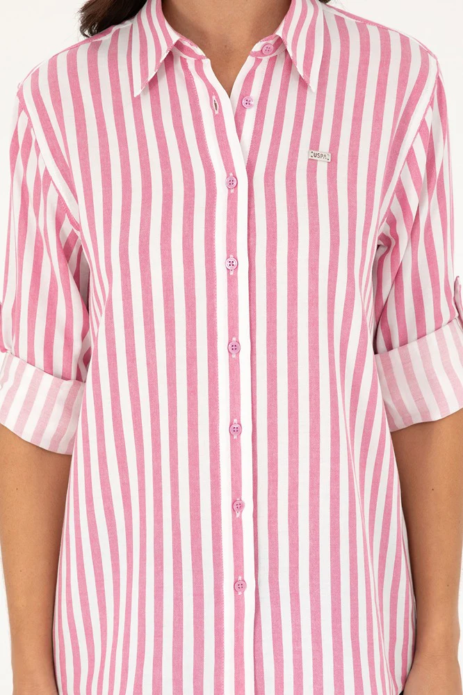 Womens Ladies Shirt Violet - Image 4