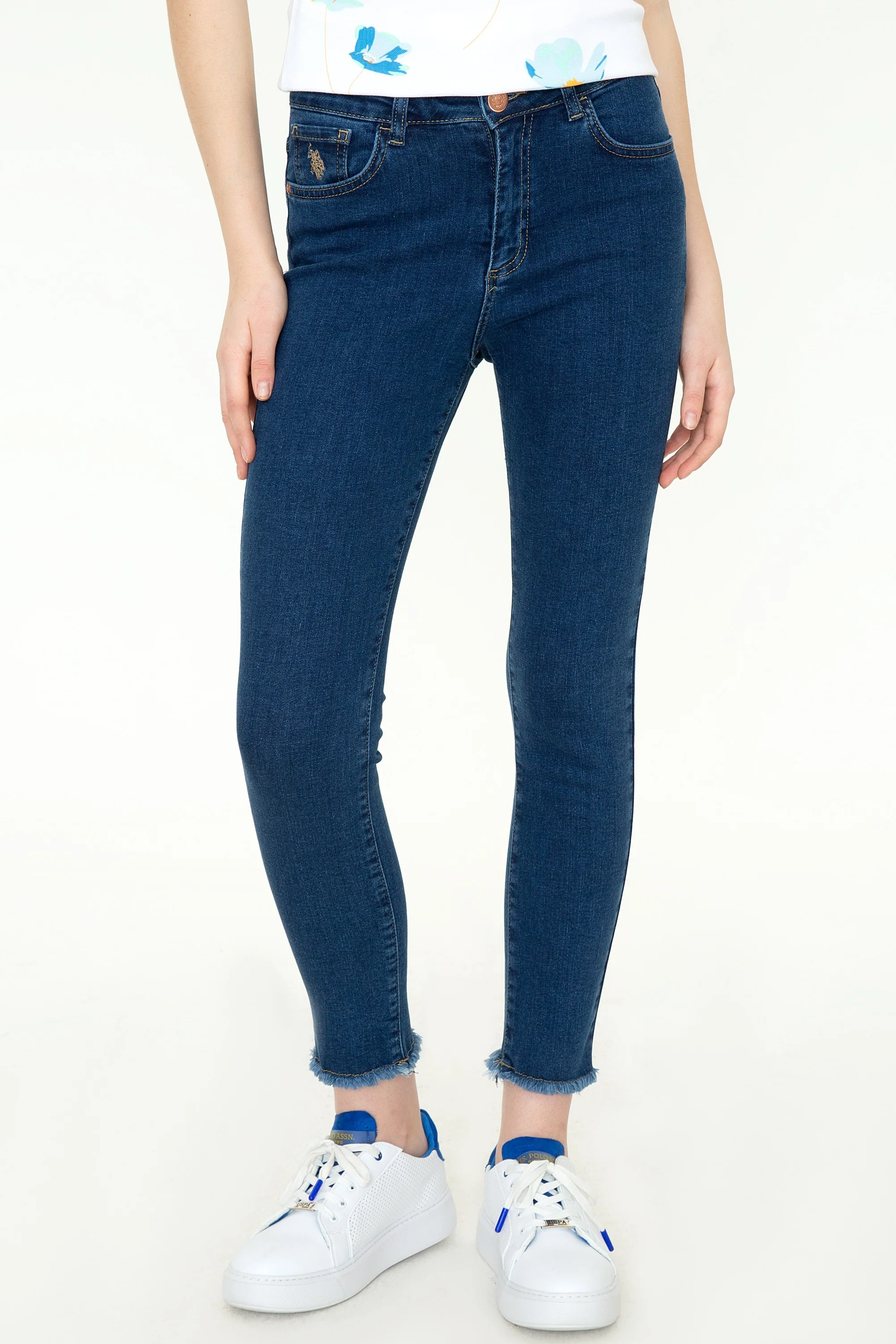 Womens Ladies Jeans Blue - Image 2